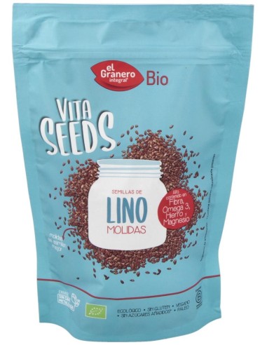 Vitaseeds Lino Molido Bio 300g - El Granero Natural