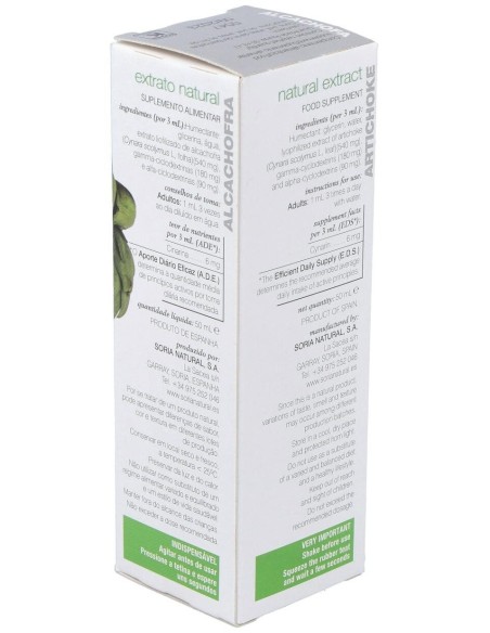 Ext. Alcachofa Xxi 50Ml. S/Al de Soria Natural