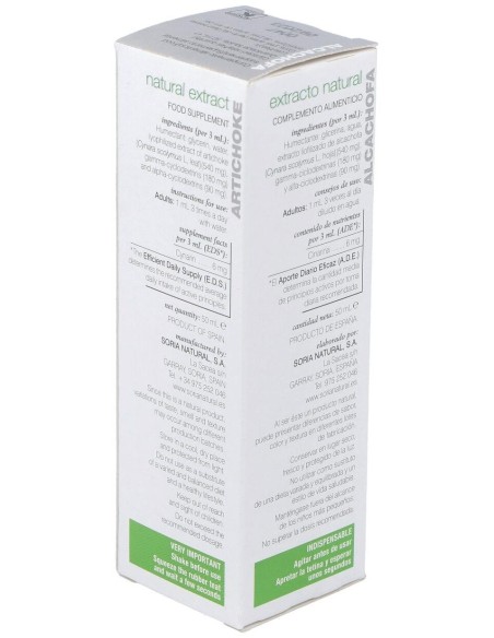 Ext. Alcachofa Xxi 50Ml. S/Al de Soria Natural