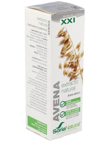 Ext. Avena Xxi 50Ml. S/Al de Soria Natural