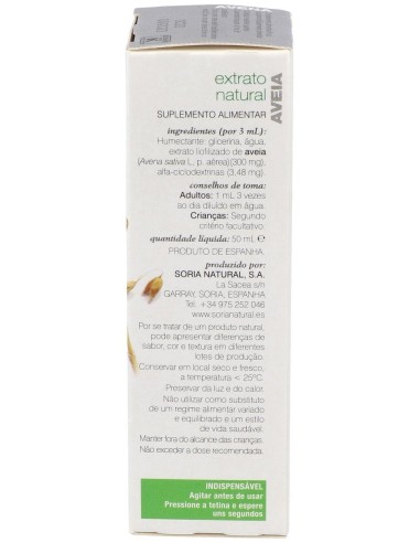 Ext. Avena Xxi 50Ml. S/Al de Soria Natural