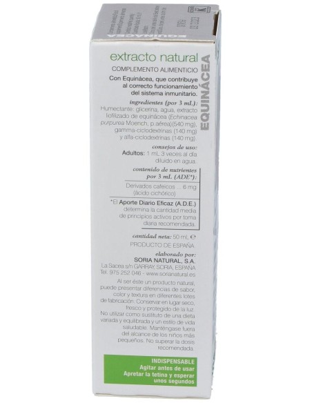 Ext. Echinacea Xxi 50Ml. S/Al de Soria Natural