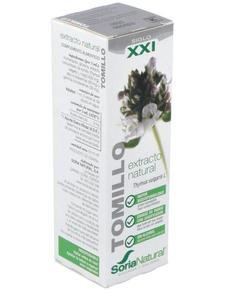 Ext. Tomillo Xxi 50Ml. S/Al de Soria Natural