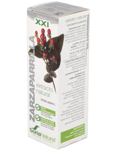 Pack 3X2 Ext. Zarzaparrilla Xxi 50Ml. S/Al de Soria Natural.
