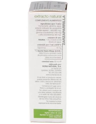 Pack 3X2 Ext. Zarzaparrilla Xxi 50Ml. S/Al de Soria Natural.