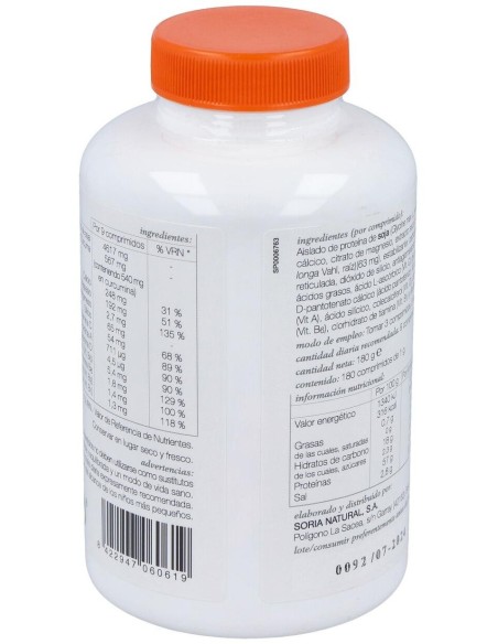 Mincartil Reforzado 180 Comprimidos de Soria Natural