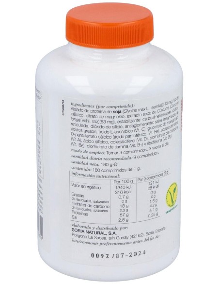 Mincartil Reforzado 180 Comprimidos de Soria Natural