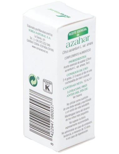 Flor Laranjeira Oleo Essencial 15Ml. de Soria Natural