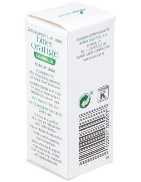 Flor Laranjeira Oleo Essencial 15Ml. de Soria Natural