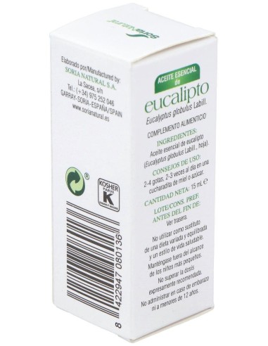 Esencia Eucalipto 15Cc. de Soria Natural