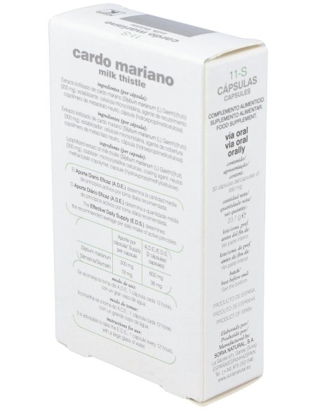 Cardo Mariano 30 capsulas de Soria Natural