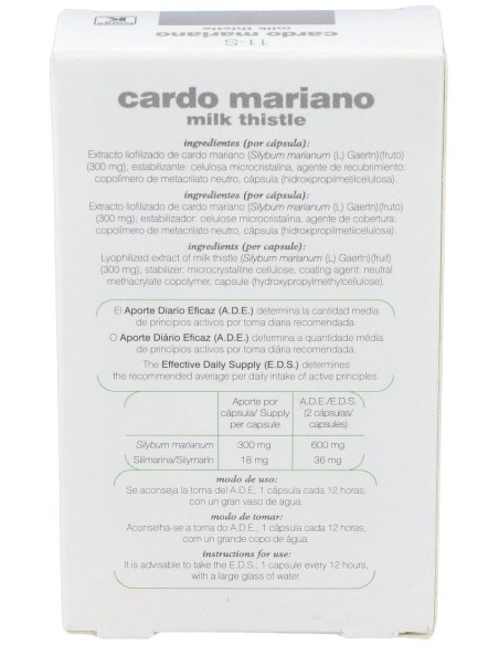Cardo Mariano 30 capsulas de Soria Natural