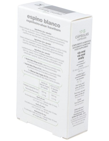 Pack de 2 uds Espino Blanco 30 capsulas de Soria Natural
