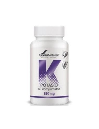 Potasio Liberación Sostenida 180mg 60 Comp Soria Natural