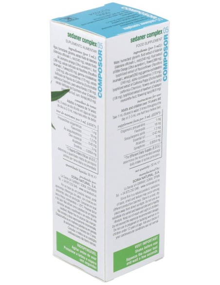 Composor 05 Sedaner Complex XXI 50ml - Soria Natural Oficial