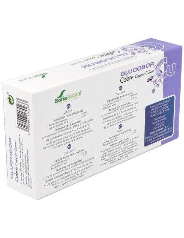 Glucosor Cobre 28 Ampollas de Soria Natural