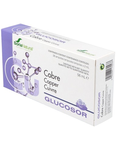 Glucosor Cobre 28 Ampollas de Soria Natural