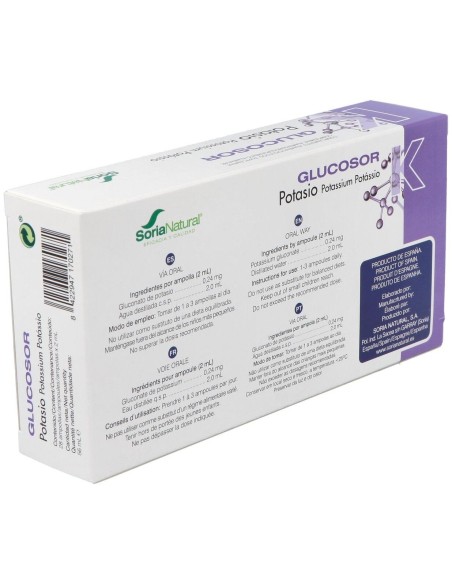 Glucosor Potasio 28Amp. de Soria Natural****