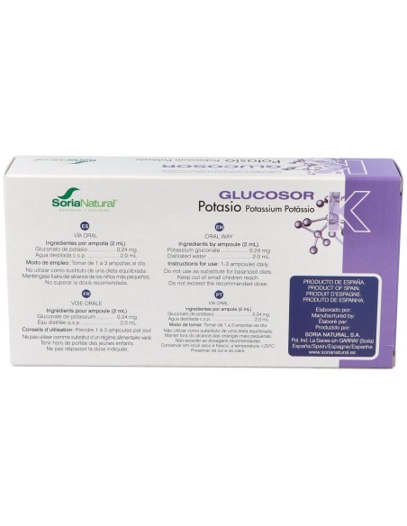 Glucosor Potasio 28Amp. de Soria Natural****
