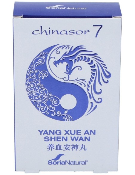 Chinasor 07 Yang Xue An Shen Wan 30 Comprimidos de Soria Natural
