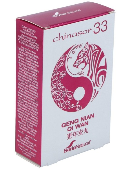 Chinasor 33 Geng Nian Qi Wan 30 Comprimidos de Soria Natural