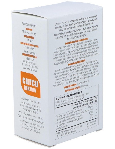 Curcudextrin 28 Comprimidos de Mgdose