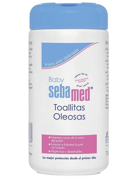 Baby Toallitas Limpieza Pañal Oleosas 70Uds. de Sebamed