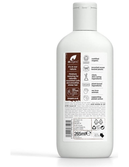 Acondicionador Aceite Coco Organico 265Ml. de Dr. Organic