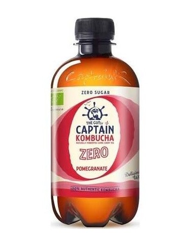 Kombucha Zero Granada 400Ml. Bio de Captain