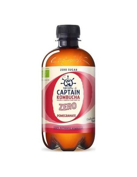 Kombucha Zero Granada 400Ml. Bio de Captain