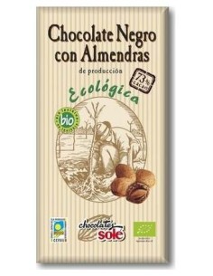 Chocolate Negro 73% Con Almendras 150 Gramos Eco Chocolates Sole 2