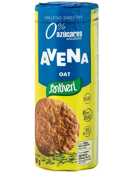 Galletas Integrales Avena 0% Azucares 190Gr. de Santiveri
