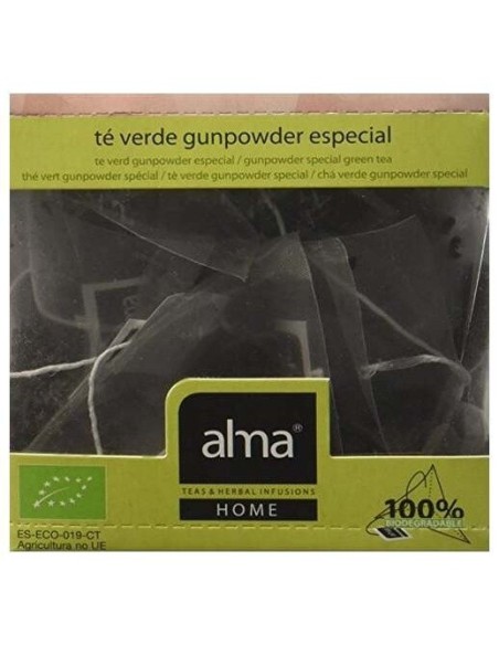 Te Verde Gunpower Infusion 15Piramide. Eco Vegan de Alma Home
