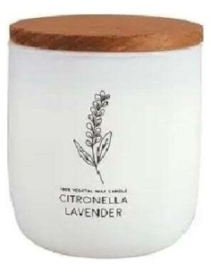 Vela Vaso Blanco Citvasv Citronela-Lavanda 7X9Cm Cerabella 2