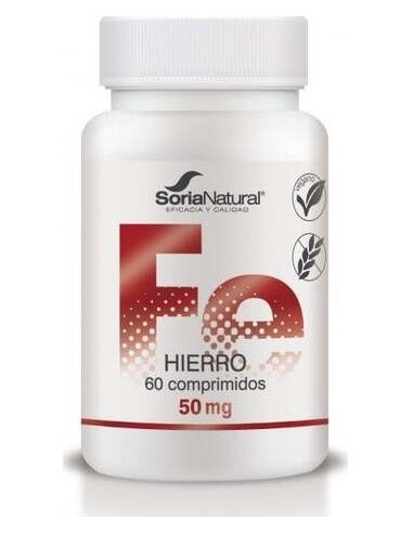 Hierro Liberación Sostenida 50mg 60 Comp Soria Natural