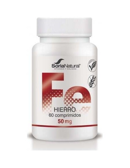 Hierro Liberación Sostenida 50mg 60 Comp Soria Natural