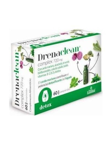 Drenaclean 60 Comp. Nature Essential  Detox Natural Efectivo