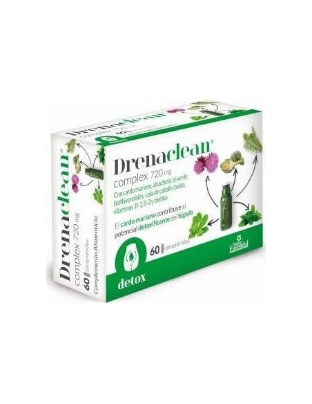 Drenaclean 60 Comp. Nature Essential  Detox Natural Efectivo